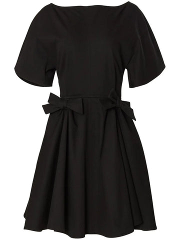 Carolina Herrera Bow Detail V Back Dress