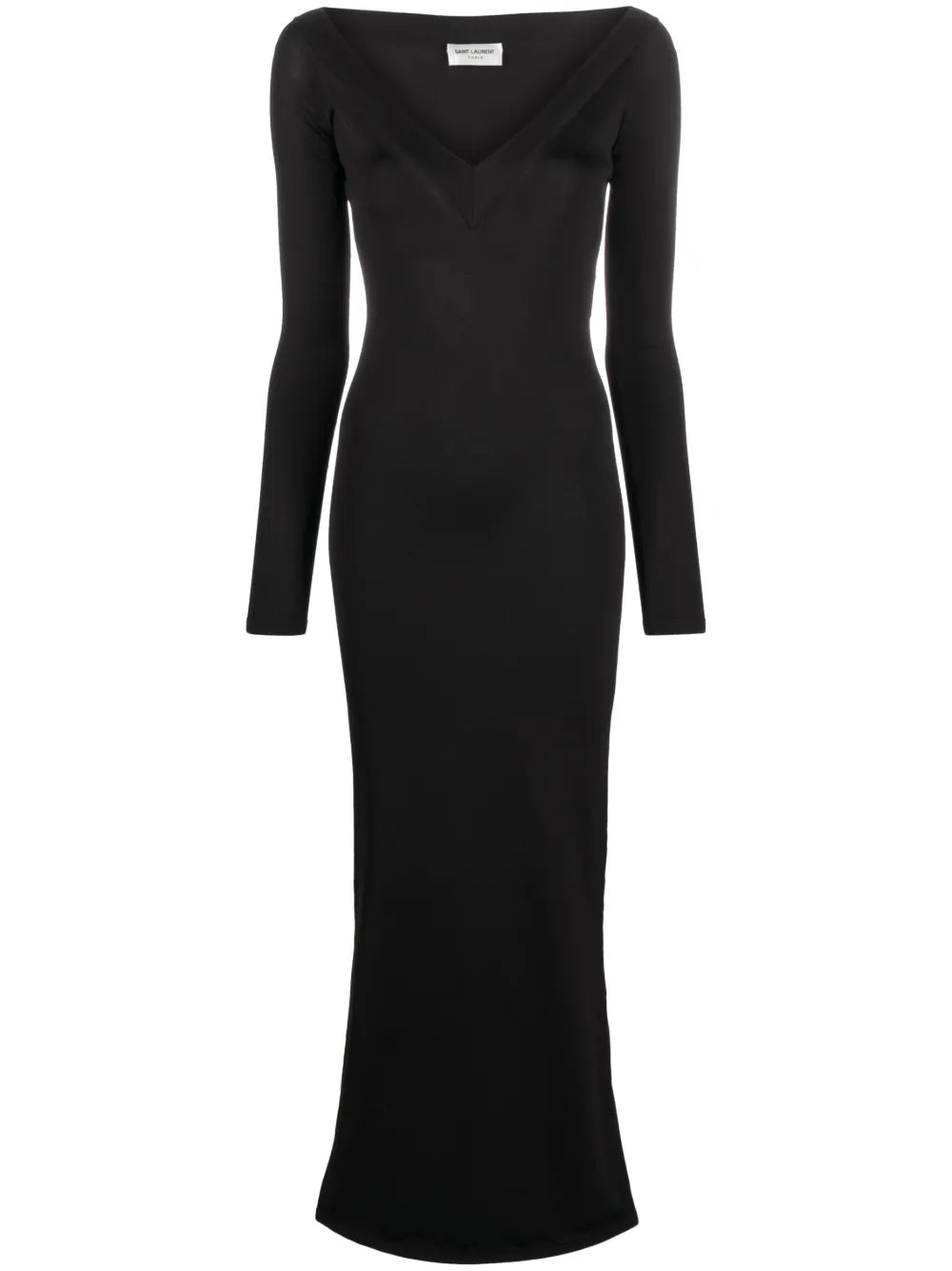 Saint Laurent V Neck Maxi Dress