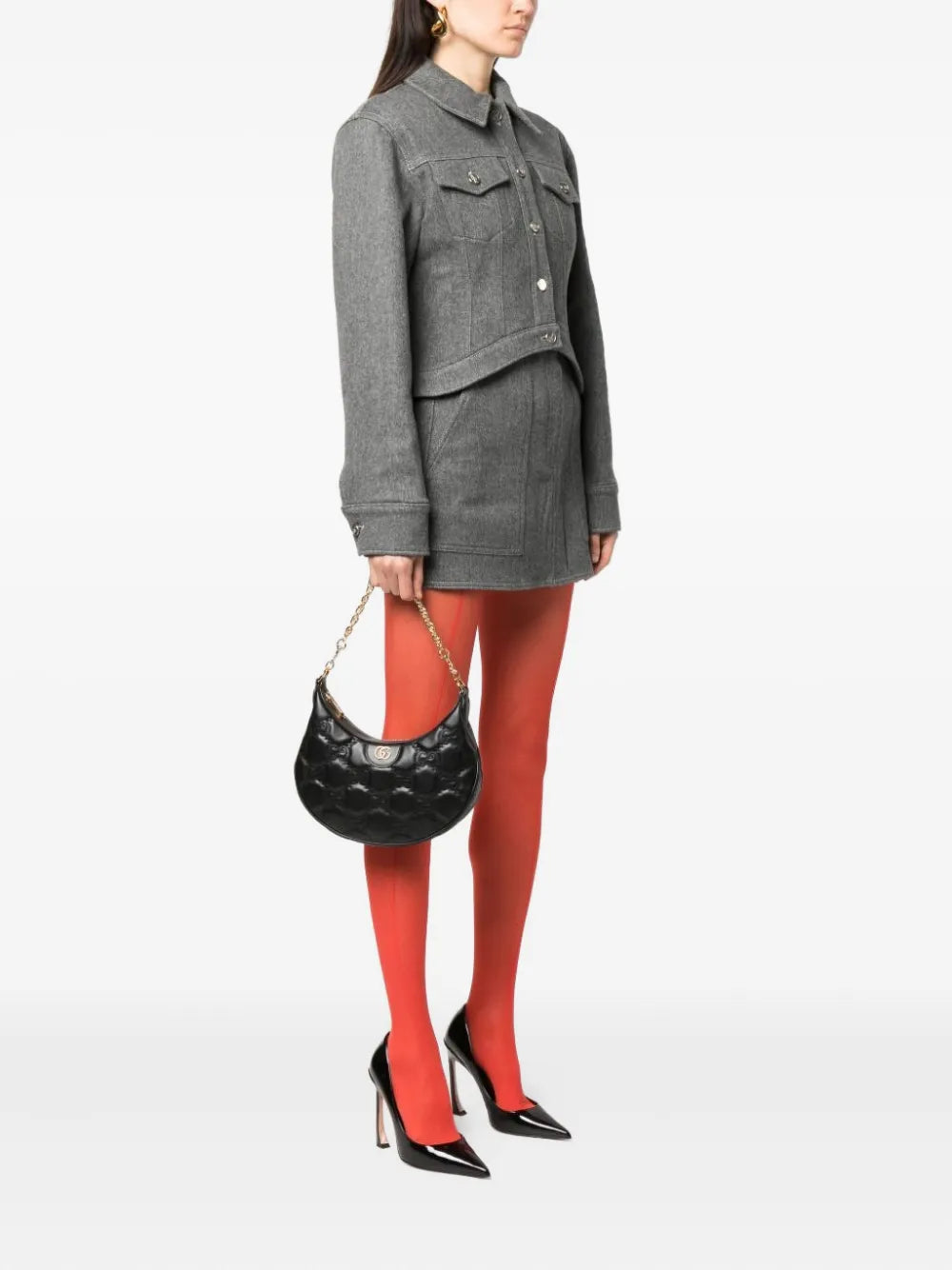 Gucci Small Gg Matelasse Shoulder Bag