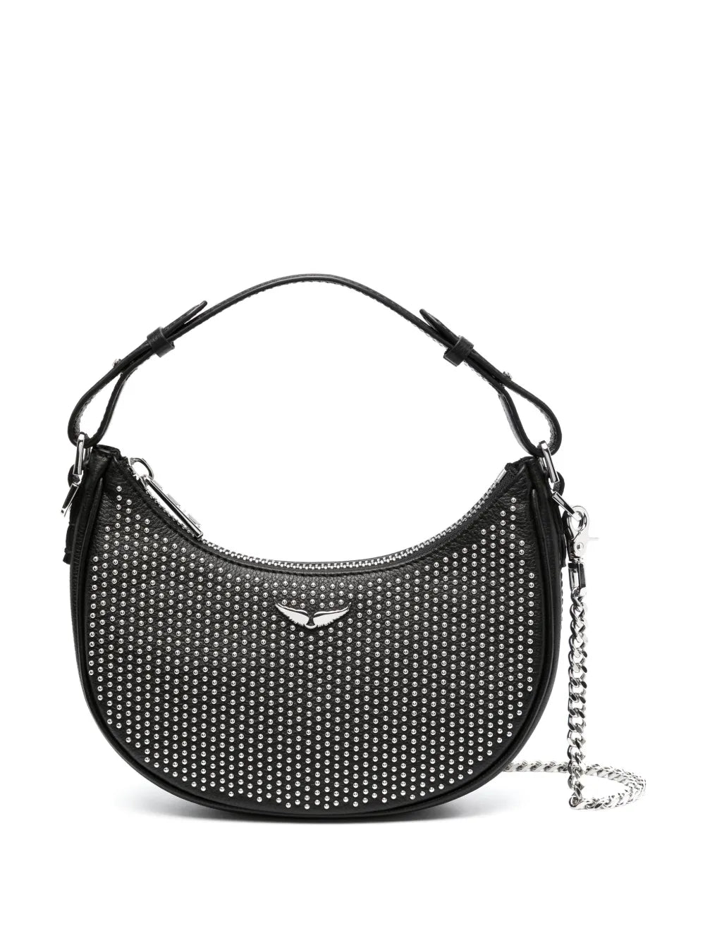 Zadigvoltaire Moonrock Plumetis Leather Shoulder Bag