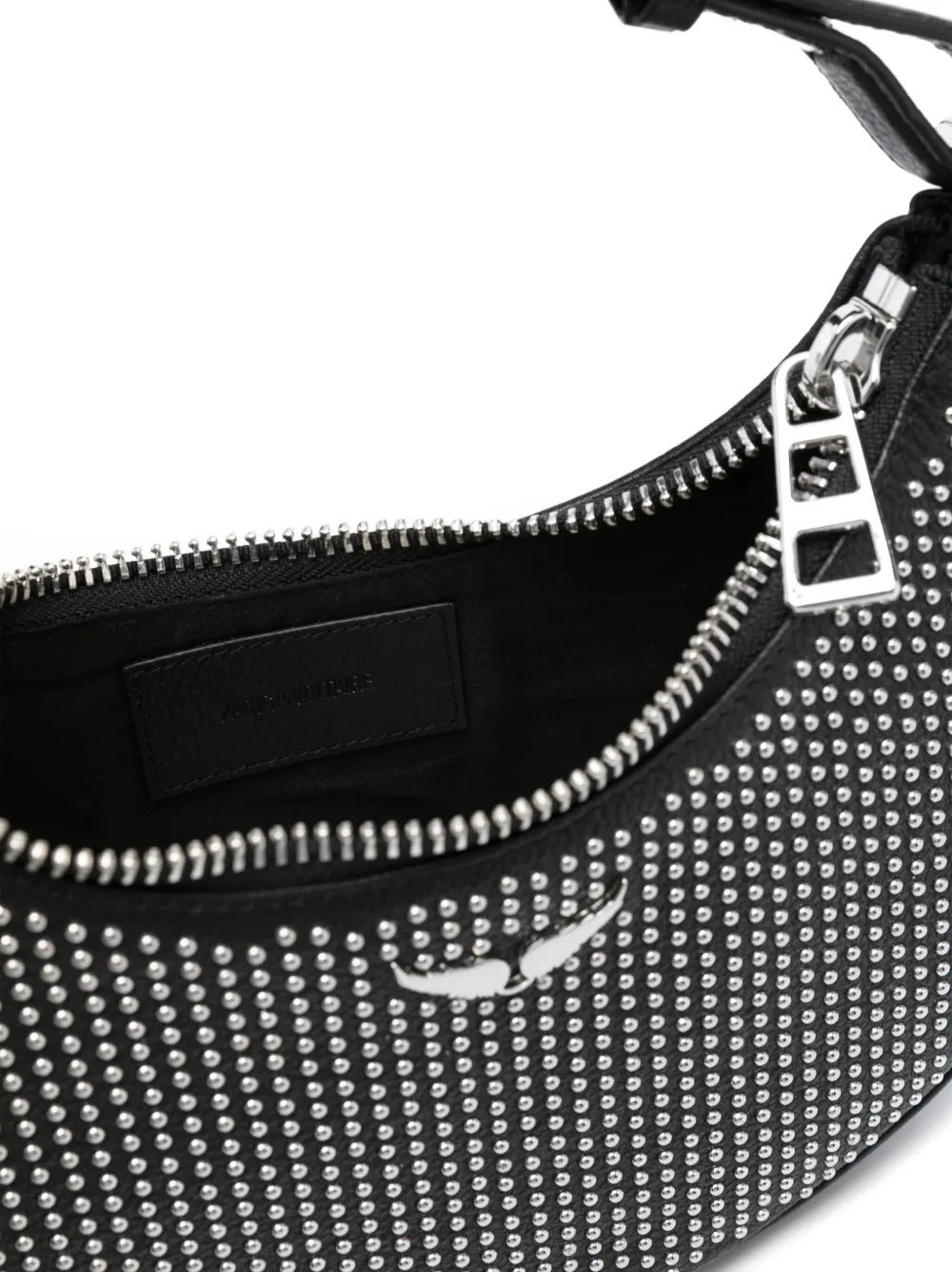 Zadigvoltaire Moonrock Plumetis Leather Shoulder Bag