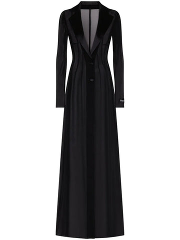 Dolce Gabbana Shawl Lapel Long Sleeve Dress