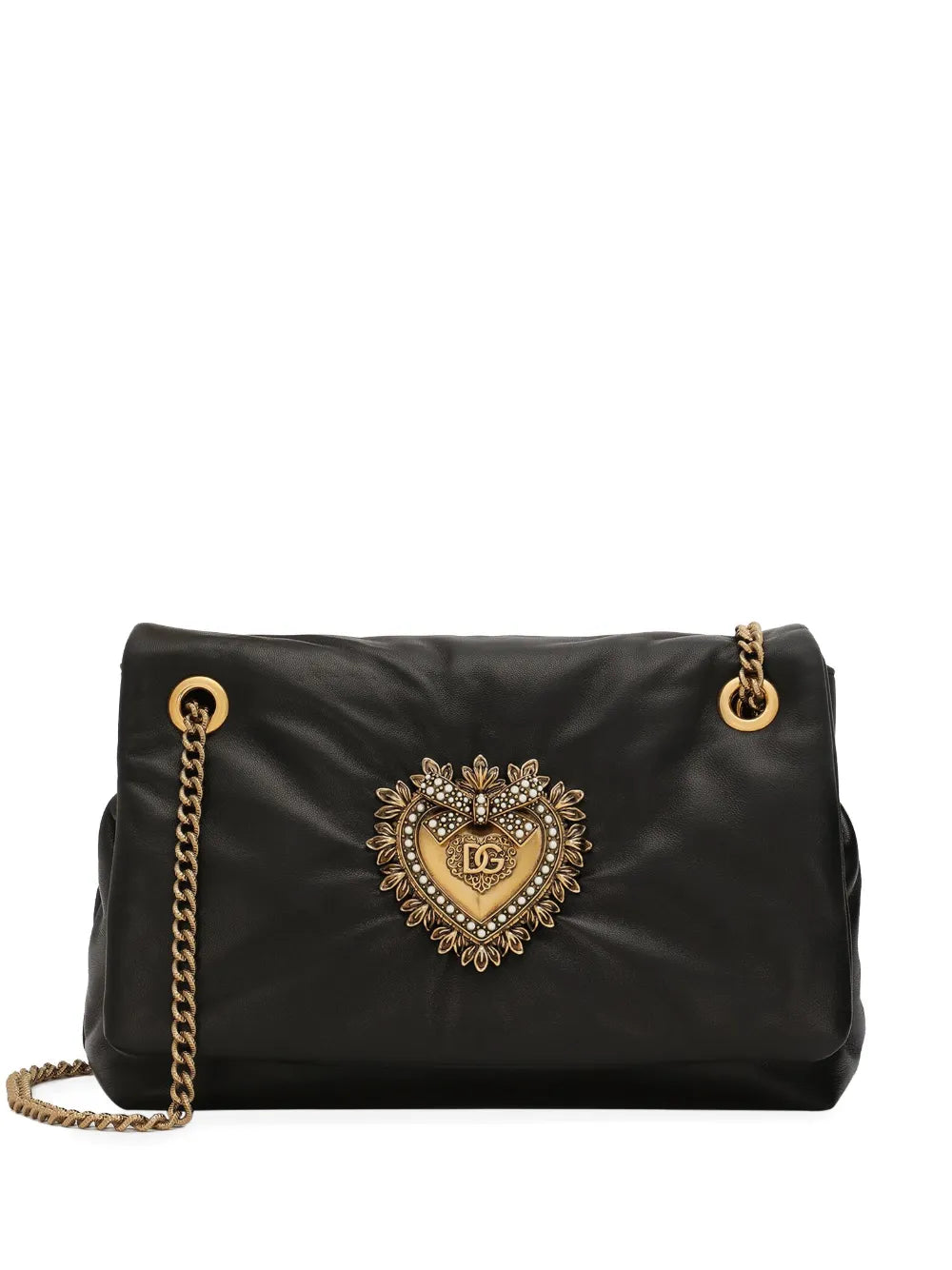 Dolce Gabbana Medium Devotion Soft Shoulder Bag