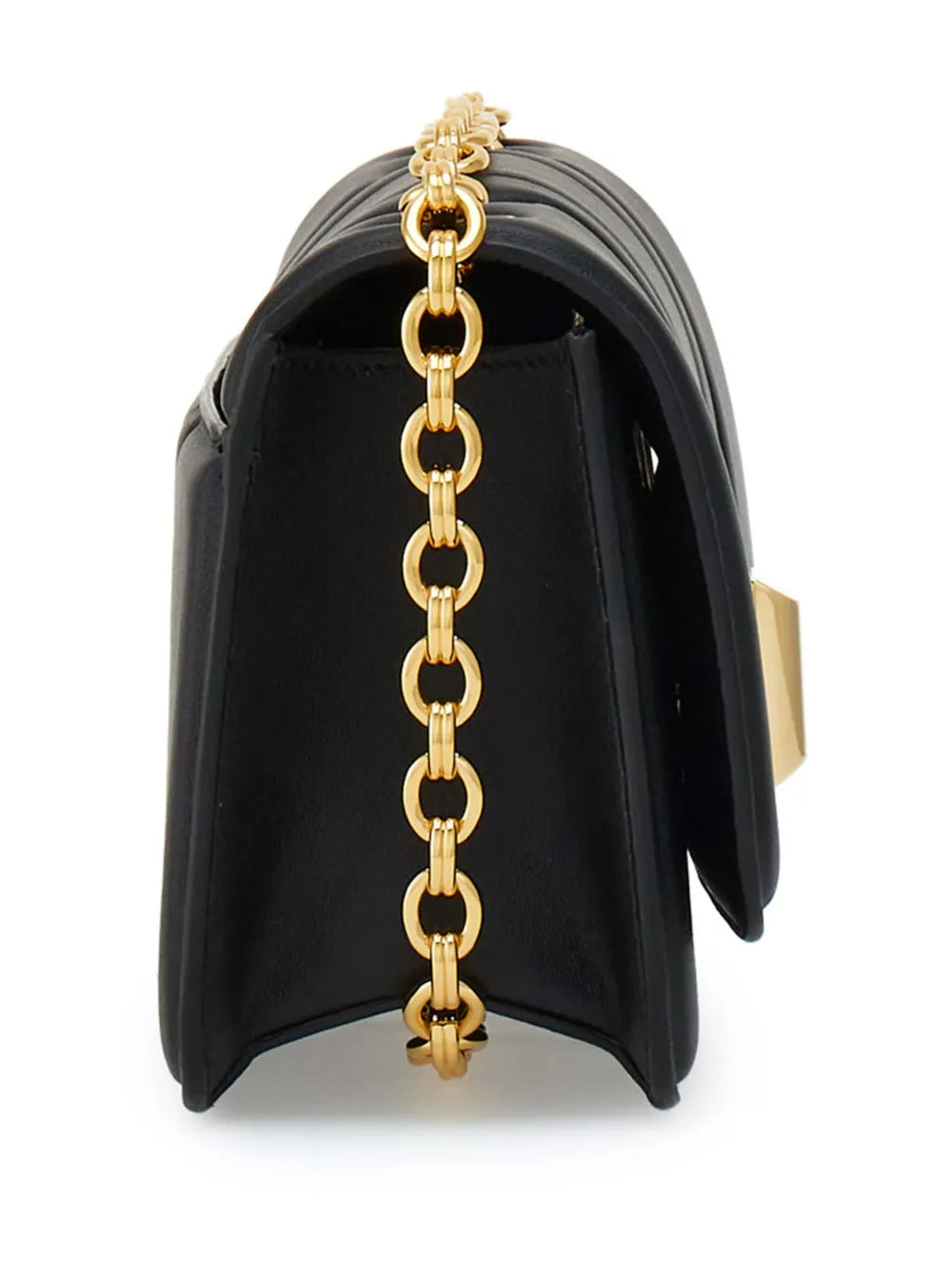 Ferragamo Gancini Plaque Leather Shoulder Bag