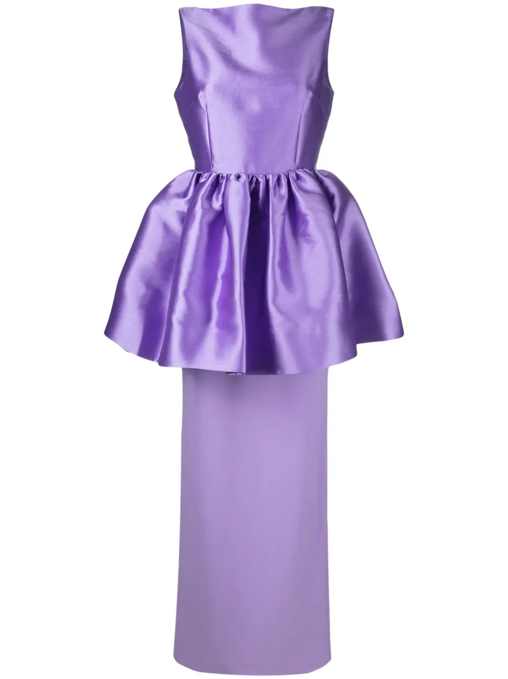 Solace London Alda Peplum Skirt Maxi Dress