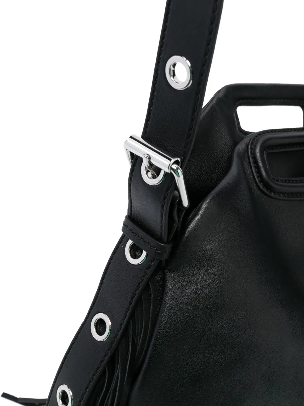 Maje Miss M Leather Shoulder Bag