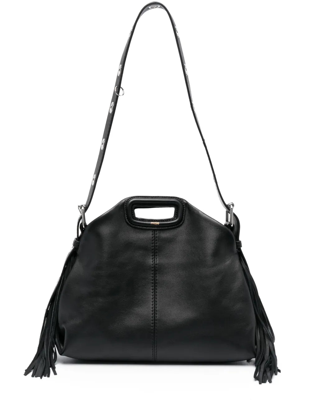 Maje Miss M Leather Shoulder Bag