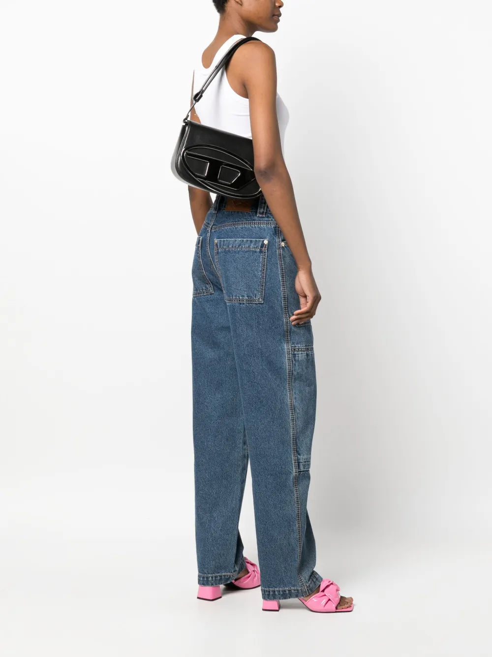 Diesel Medium 1Dr Leather Shoulder Bag
