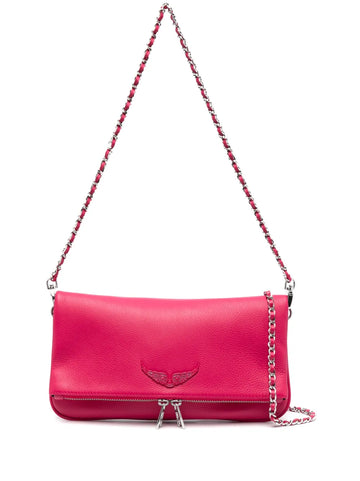 Zadigvoltaire Logo Plaque Leather Shoulder Bag
