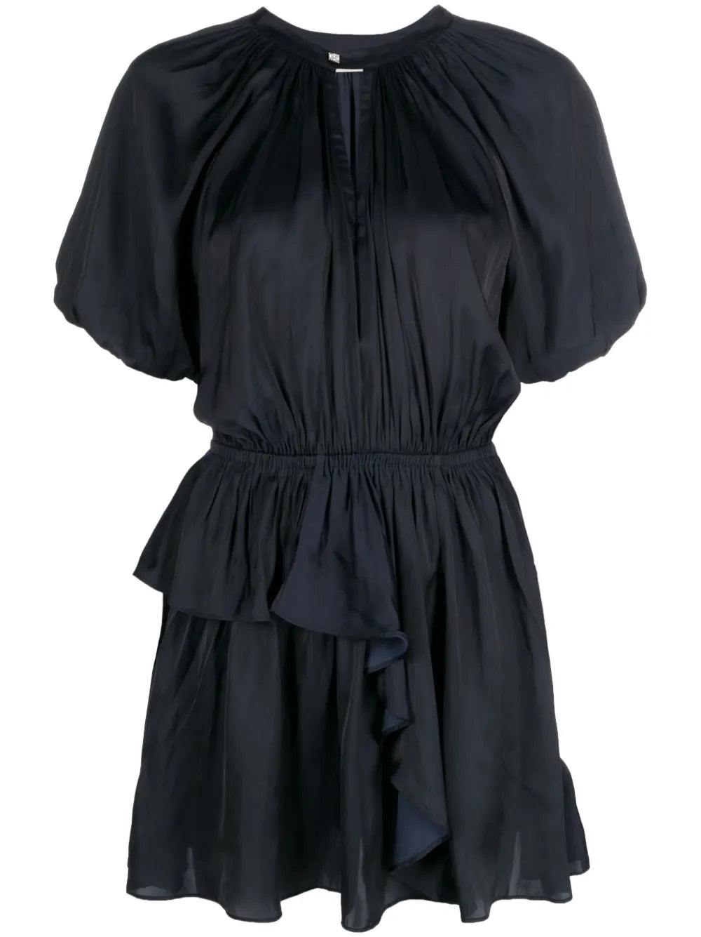 Zadigvoltaire Romina Puff Sleeve Ruched Mini Dress