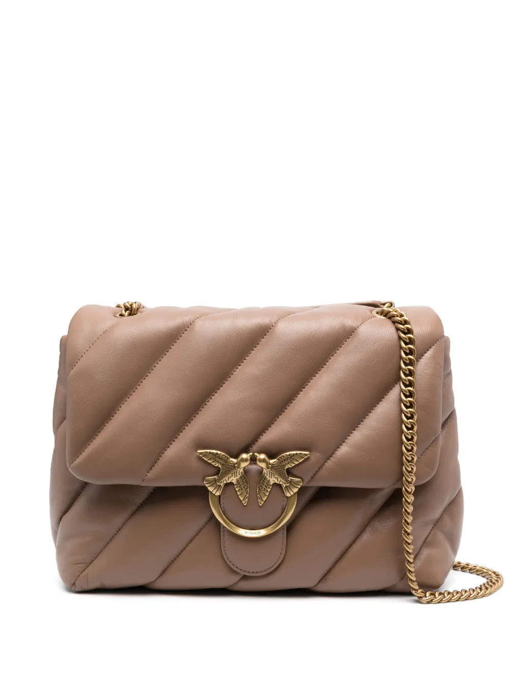 Pinko Love Big Puff Leather Shoulder Bag