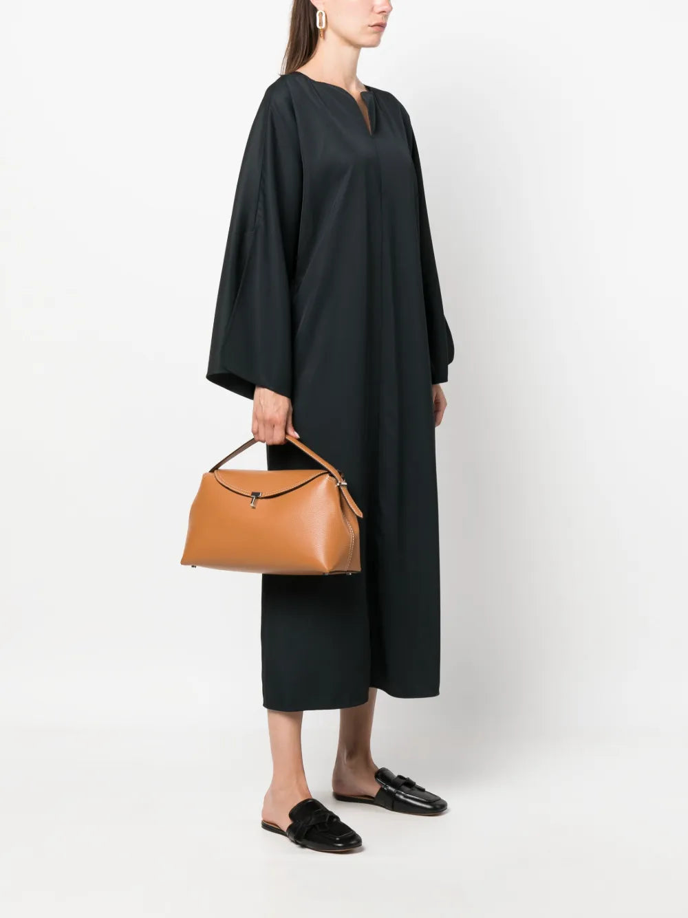 Toteme T Lock Leather Top Handle Bag