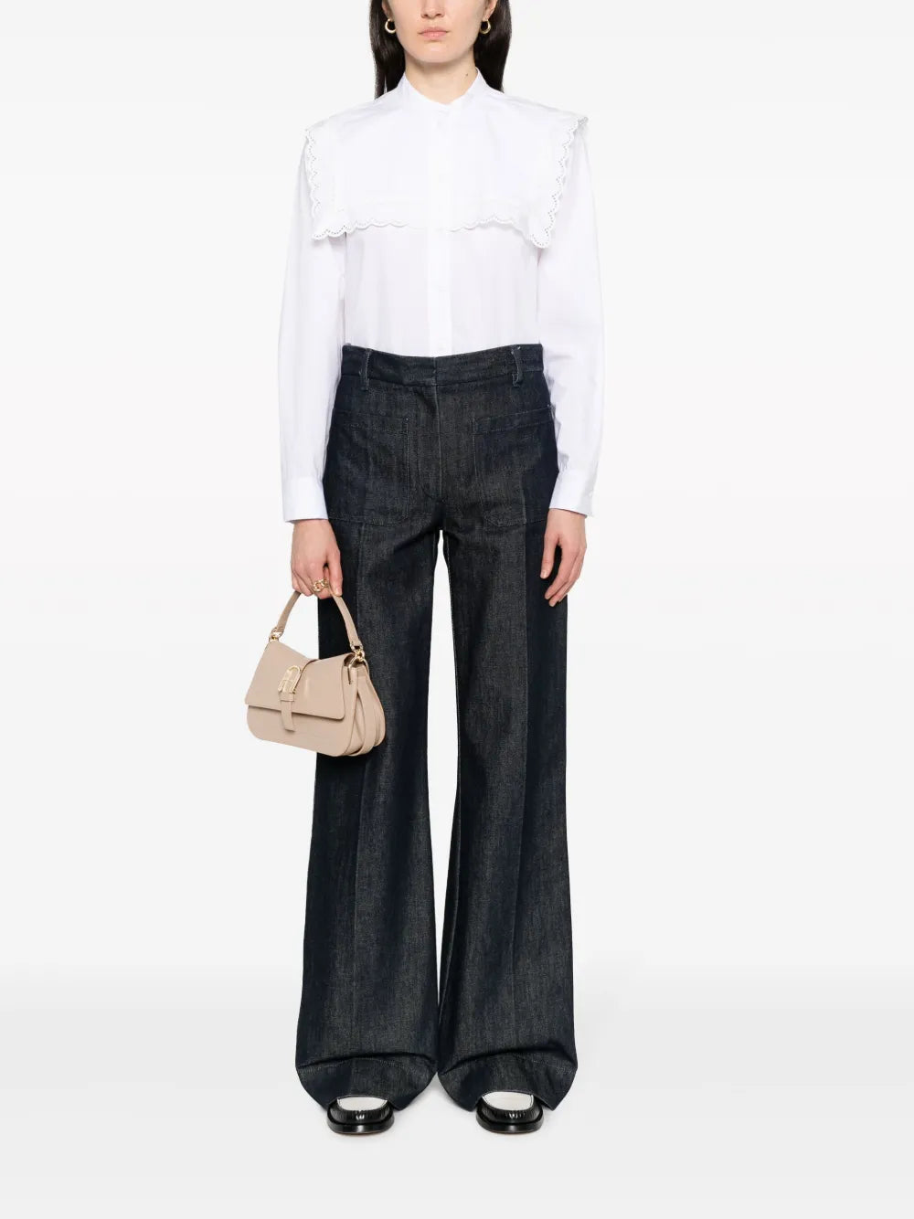 Furla Flow Leather Shoulder Bag