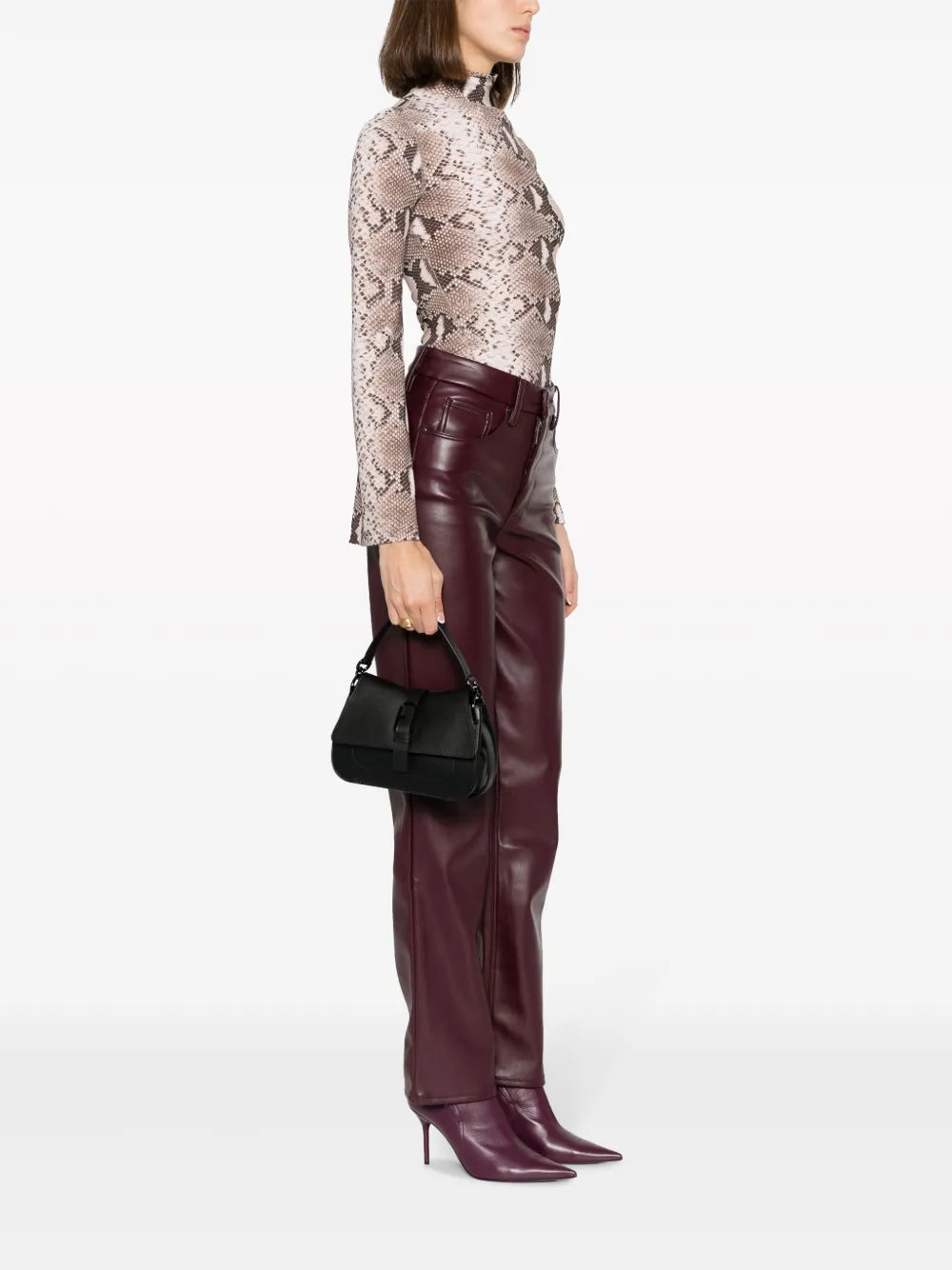 Furla Mini Flow Leather Shoulder Bag