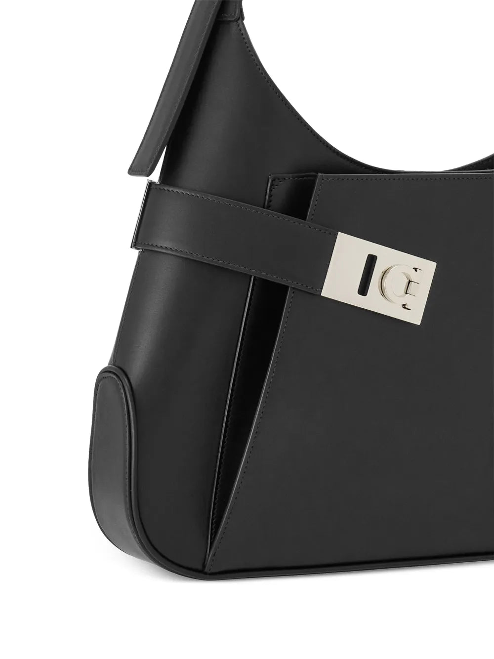 Ferragamo Hobo Gancini Buckle Shoulder Bag