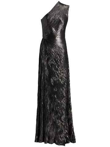 Ralph Lauren Collection Hadlea Foiled Finish Ruched Dress