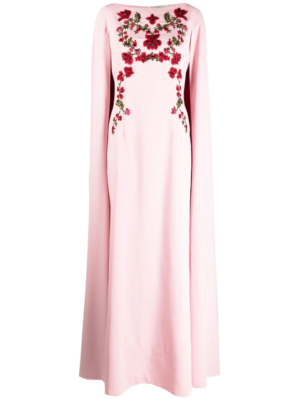 Sachin Babi Vittoria Embroidered Cape Gown