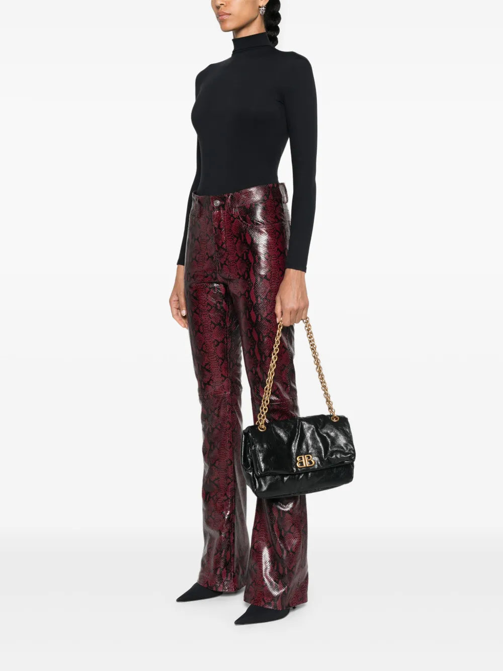 Balenciaga Small Monaco Chain Strap Shoulder Bag