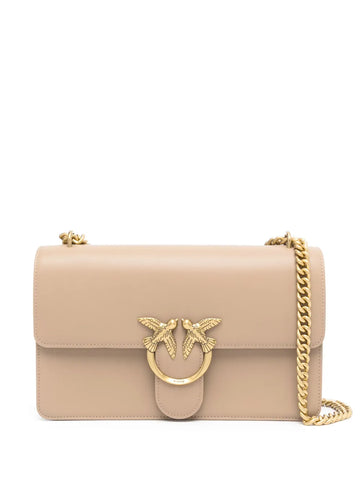 Pinko Classic Love Leather Shoulder Bag