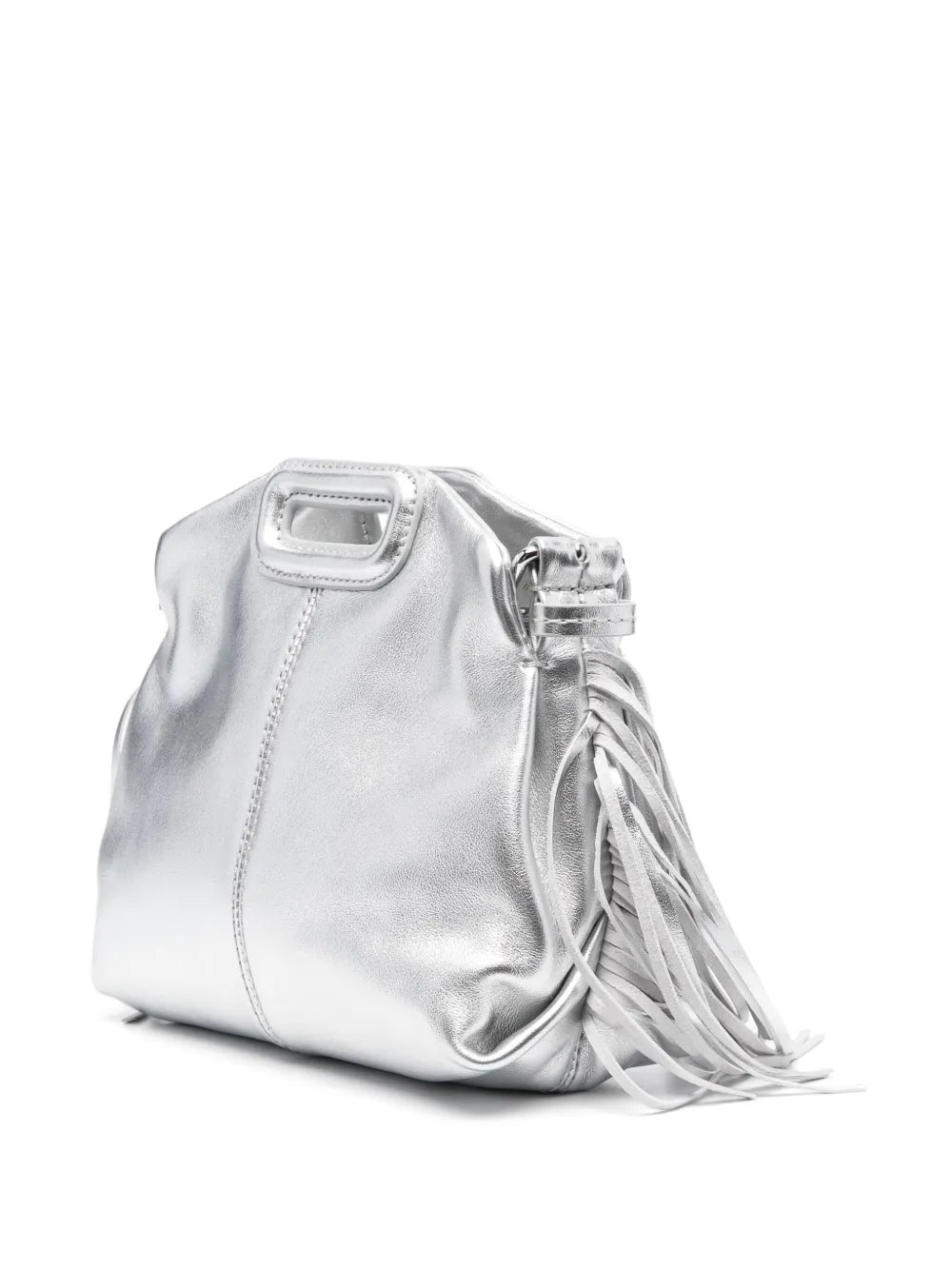 Maje Miss M Metallic Effect Leather Mini Bag