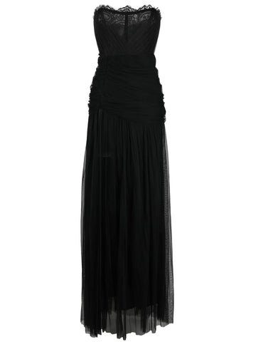 Ana Radu Corset Style Draped Maxi Dress