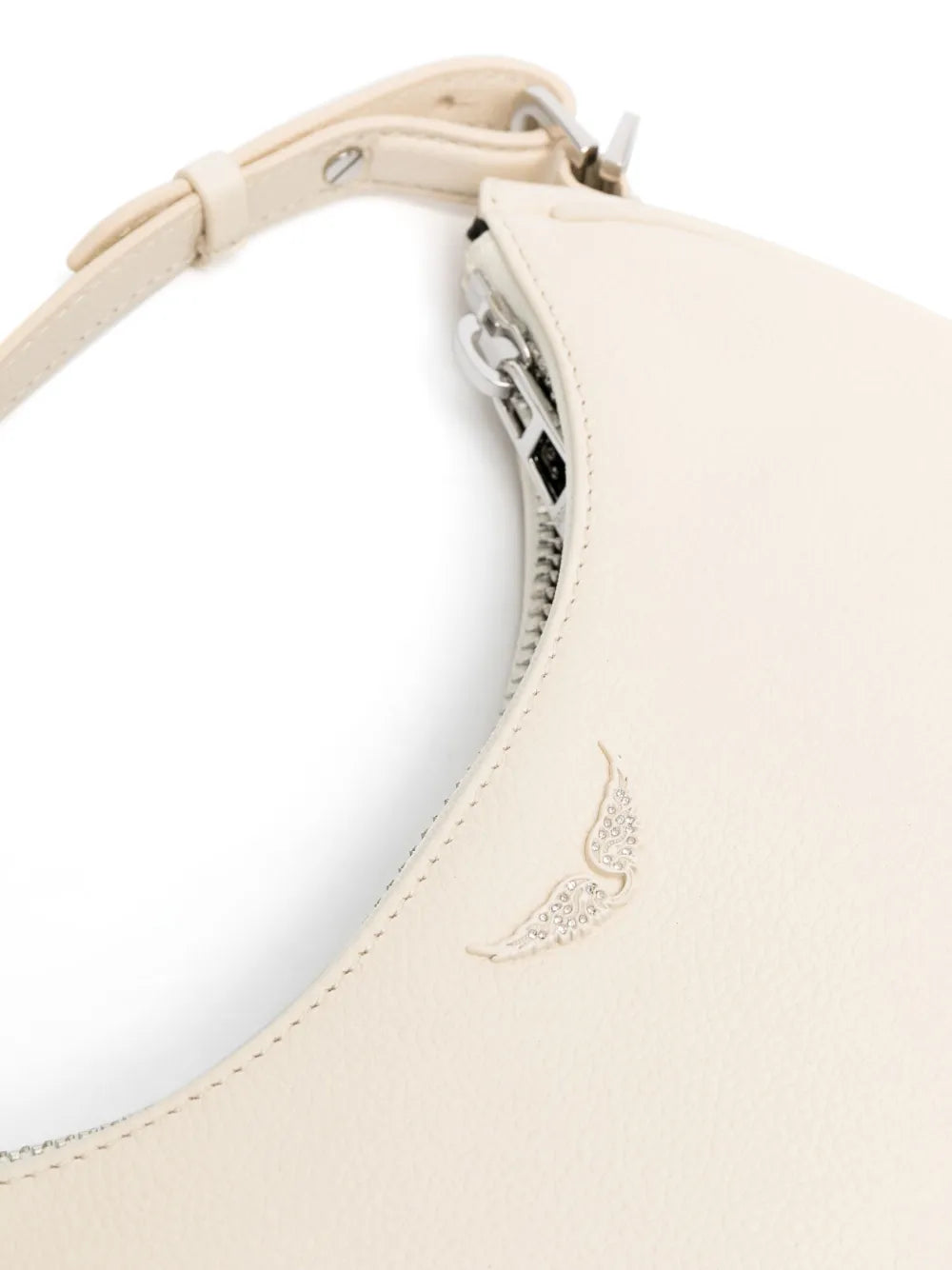 Zadigvoltaire Wings Plaque Leather Shoulder Bag