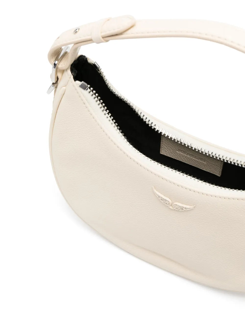 Zadigvoltaire Wings Plaque Leather Shoulder Bag