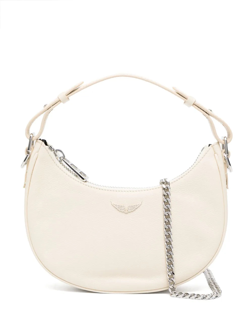 Zadigvoltaire Wings Plaque Leather Shoulder Bag