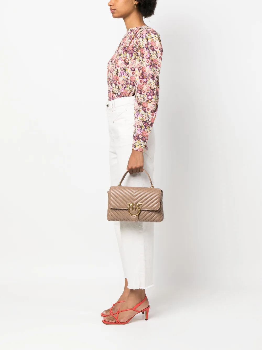 Pinko Love Quilted Shoulder Bag