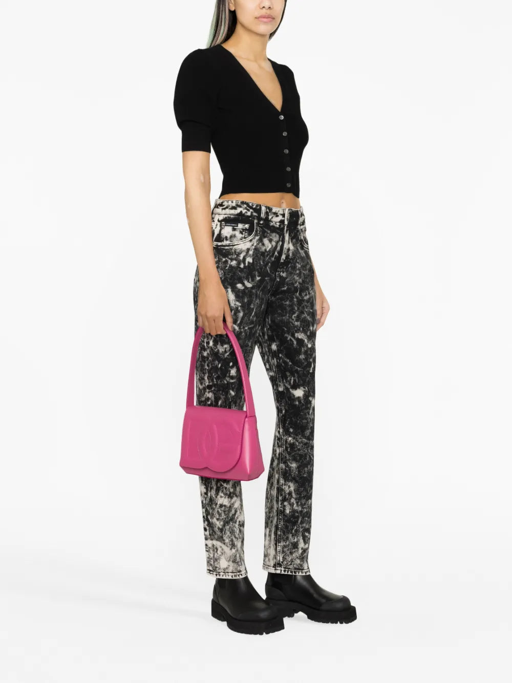 Dolce Gabbana Dg Logo Leather Shoulder Bag