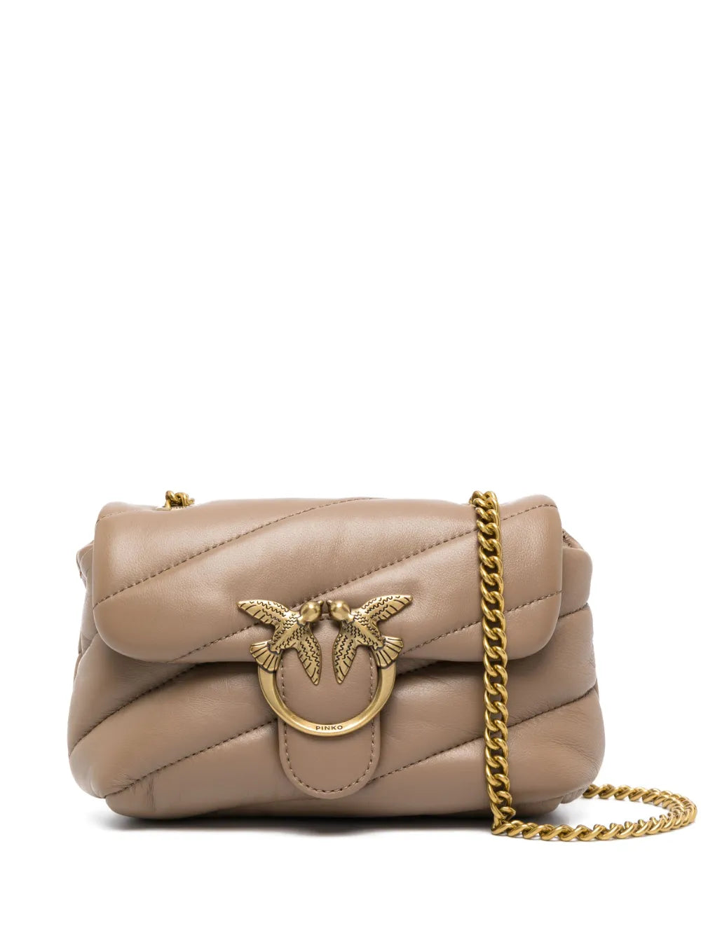 Pinko Love Baby Padded Leather Bag