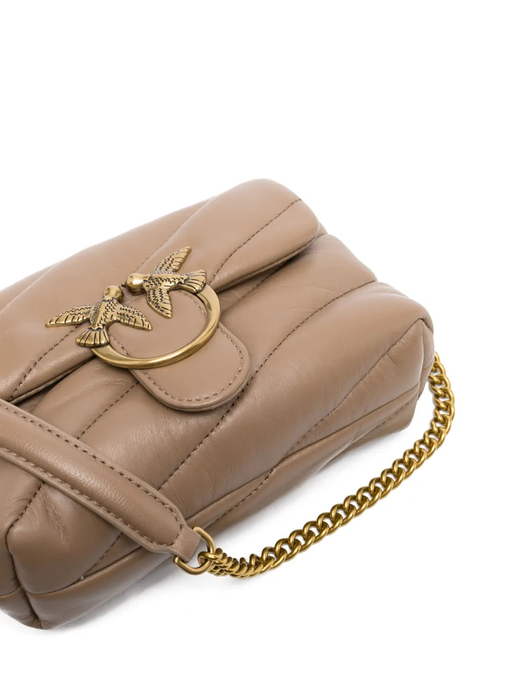 Pinko Love Baby Padded Leather Bag