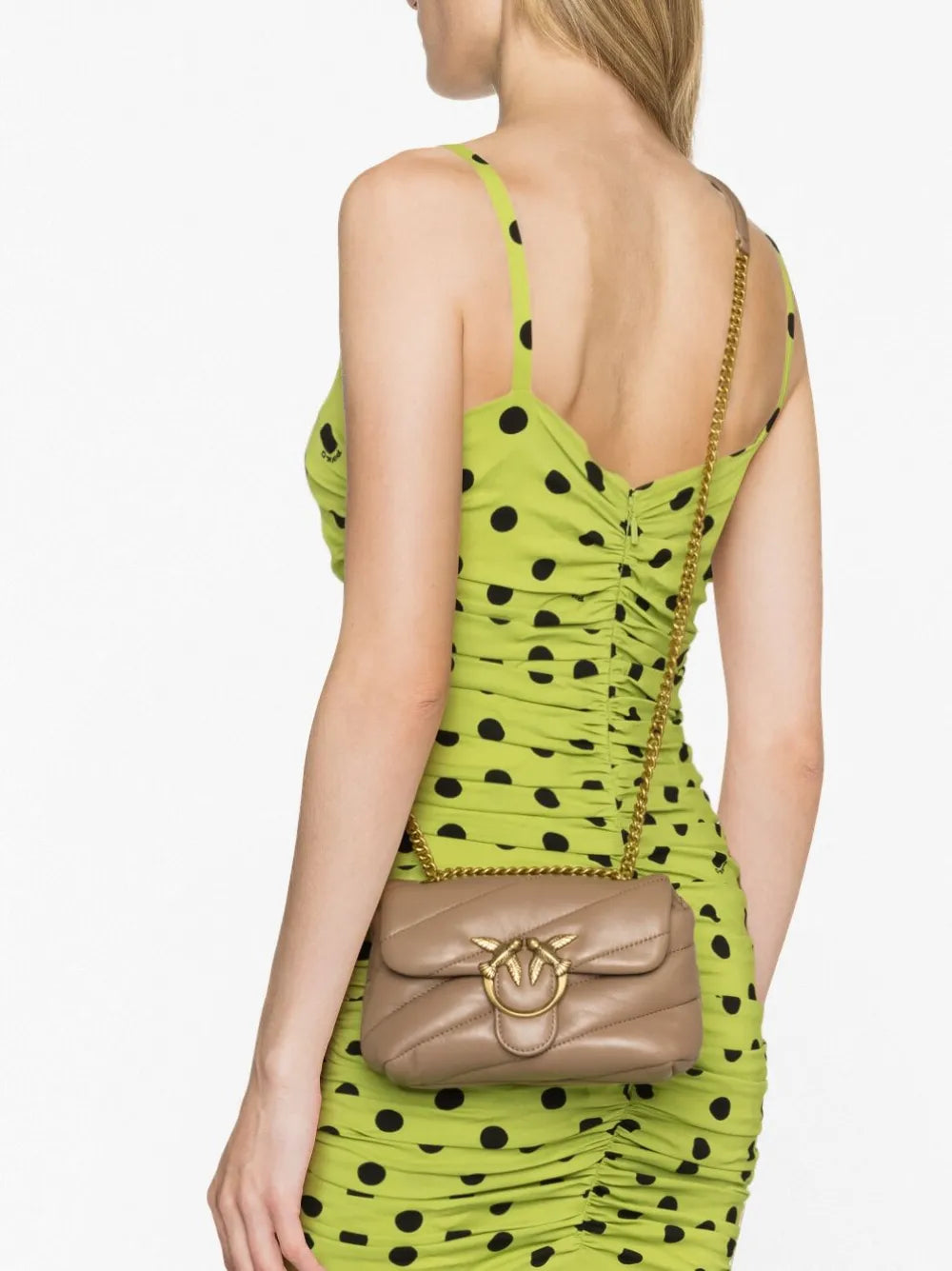 Pinko Love Baby Padded Leather Bag