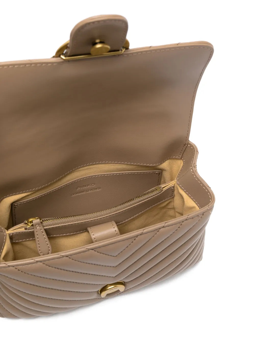 Pinko Mini Lady Love Quilted Leather Shoulder Bag