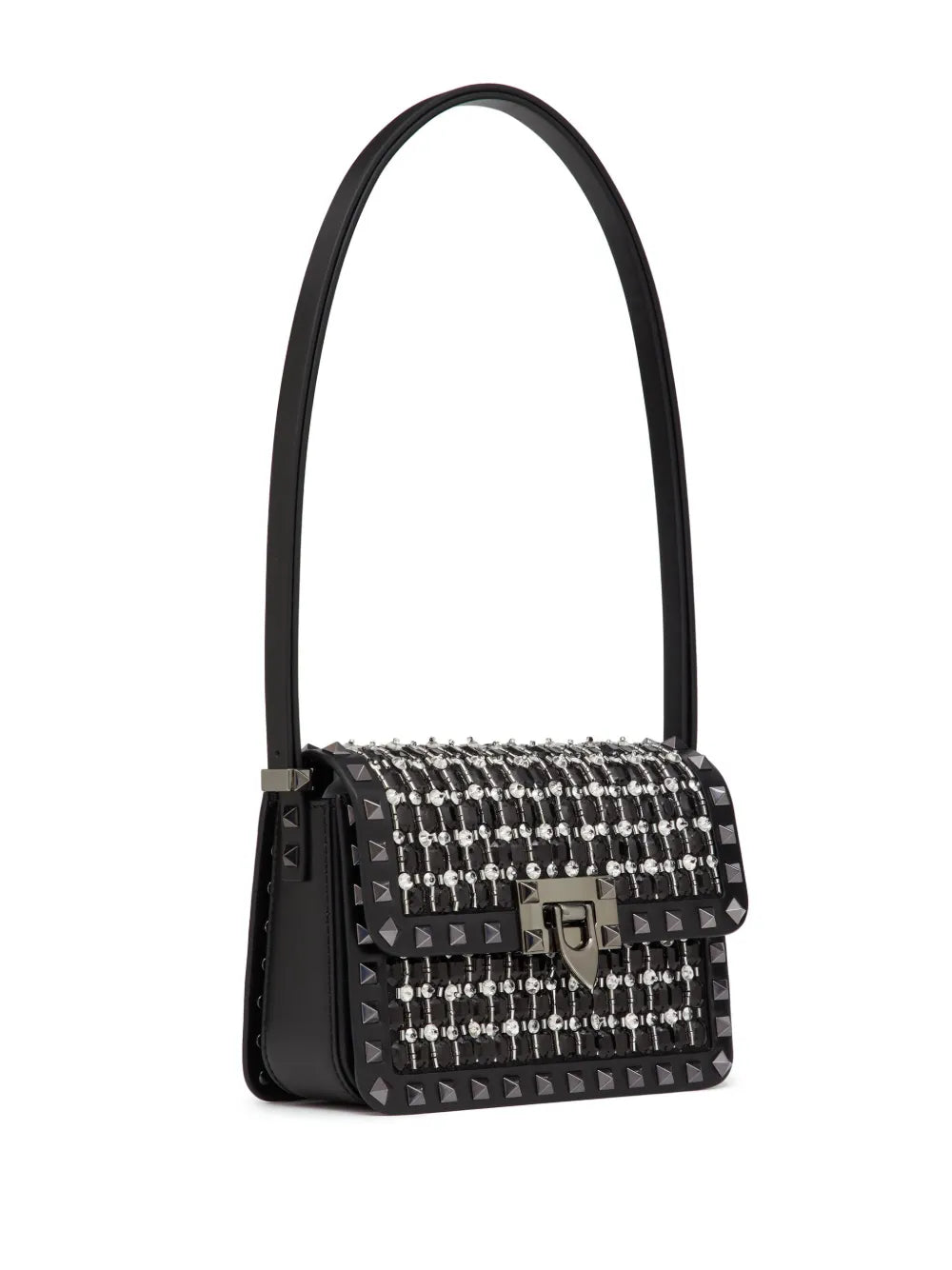 Valentino Garavani Small Rockstud23 Embroidered Shoulder Bag