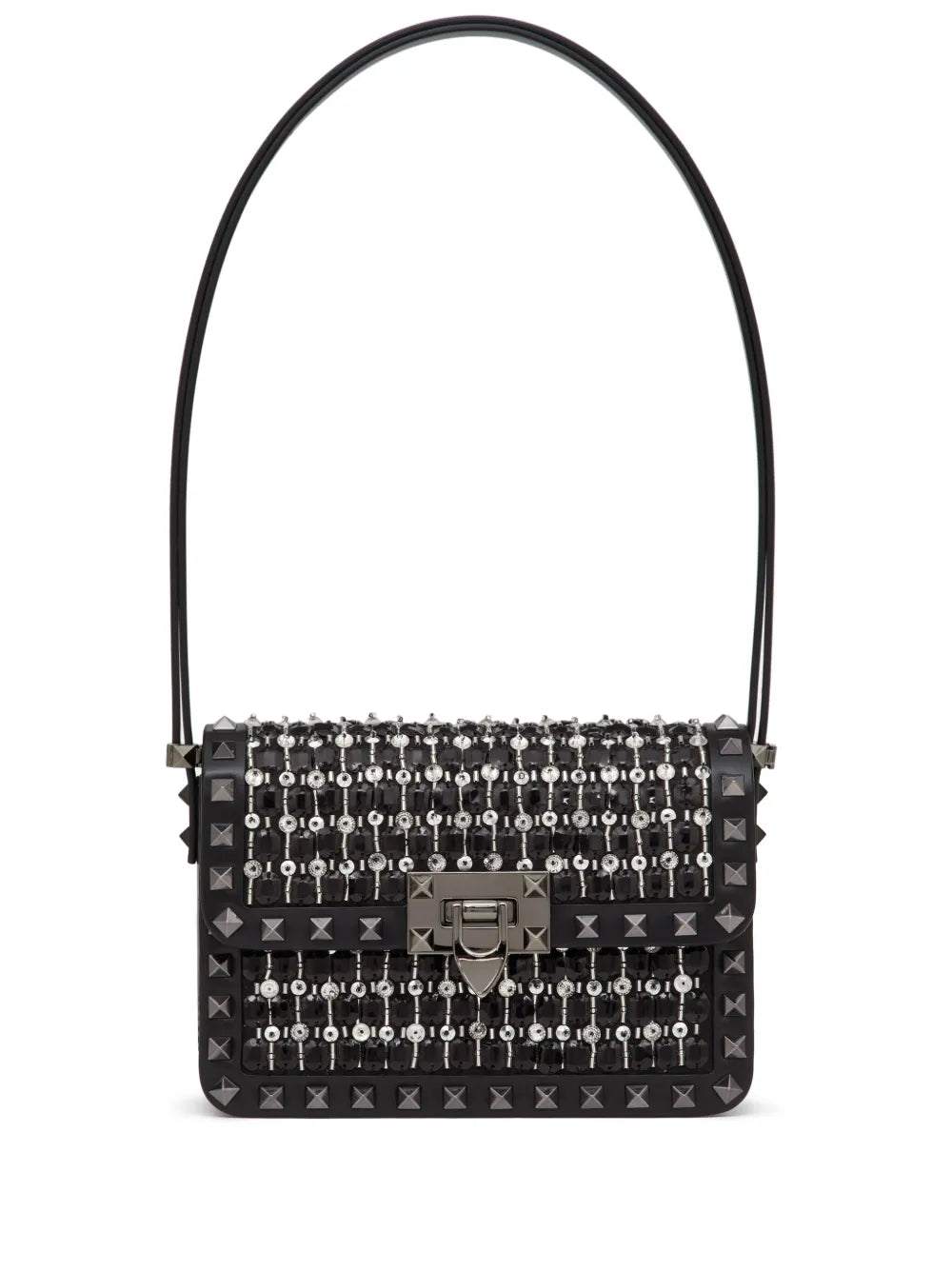 Valentino Garavani Small Rockstud23 Embroidered Shoulder Bag