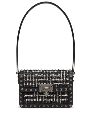 Valentino Garavani Small Rockstud23 Embroidered Shoulder Bag