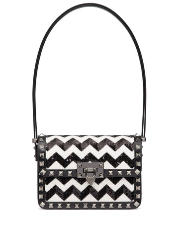 Valentino Garavani Small Rockstud23 Embroidered Shoulder Bag