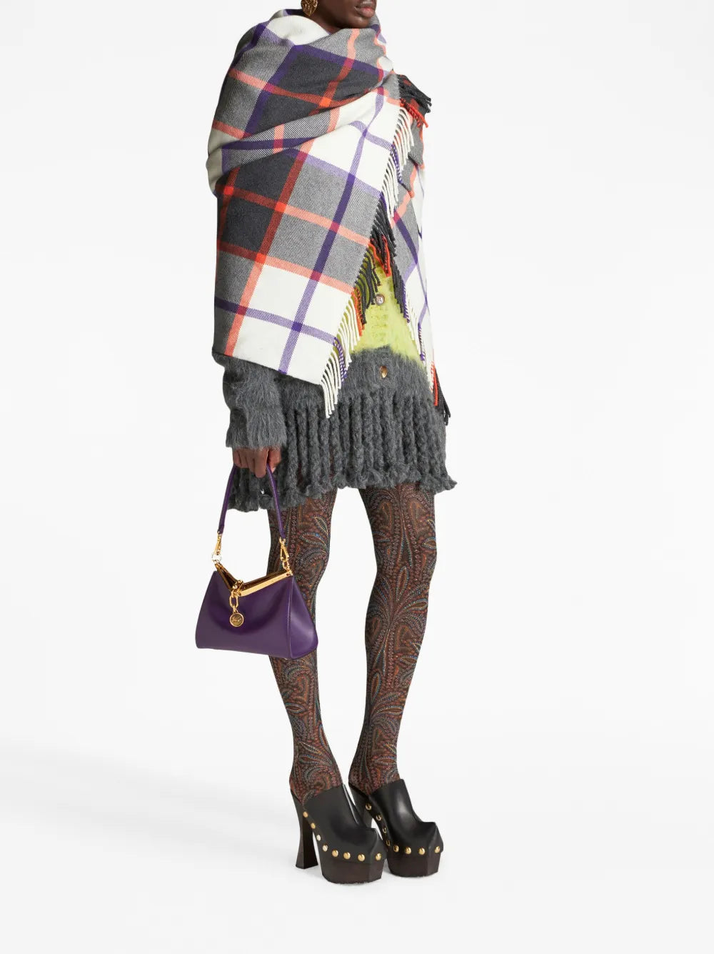 Etro Vela Leather Shoulder Bag