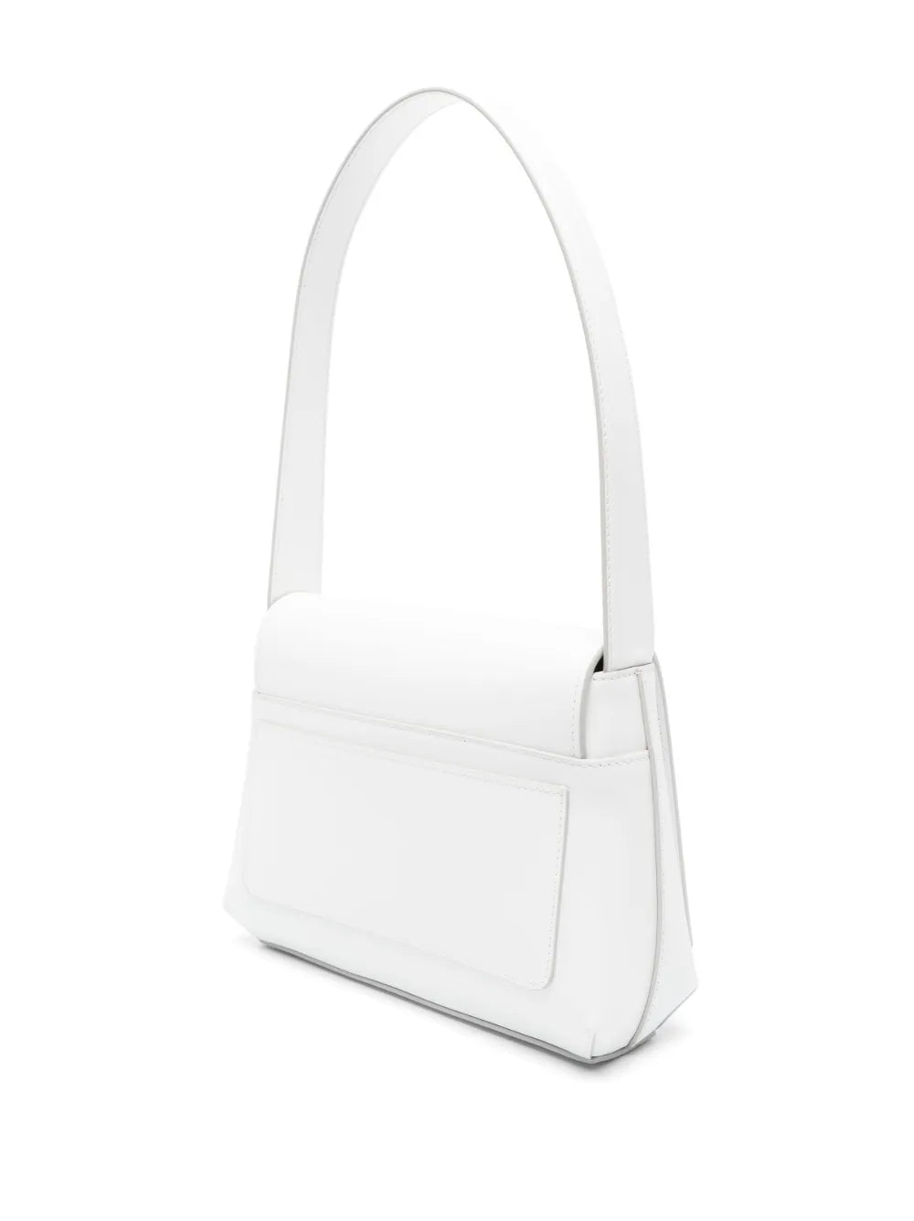 Dolce Gabbana Logo Embossed Leather Shoulder Bag