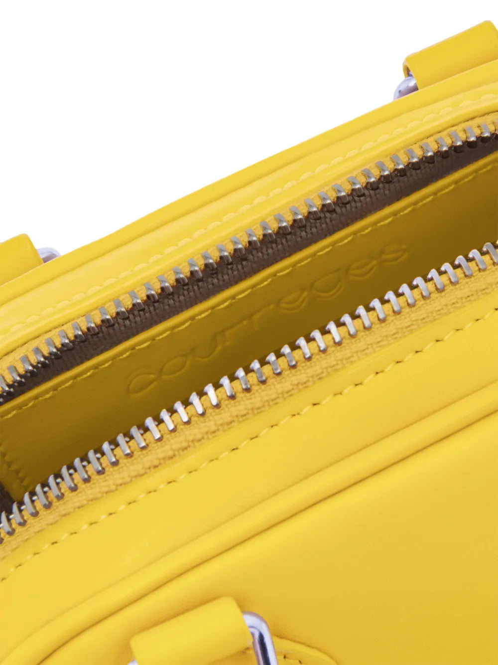 Courreges Bowling Leather Mini Bag
