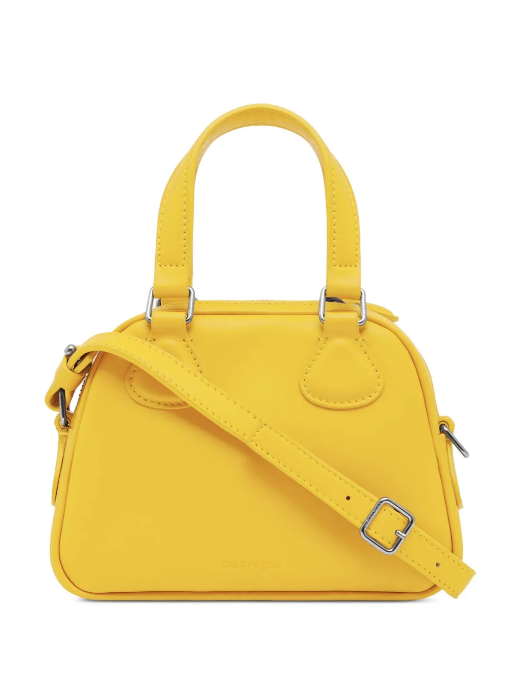 Courreges Bowling Leather Mini Bag