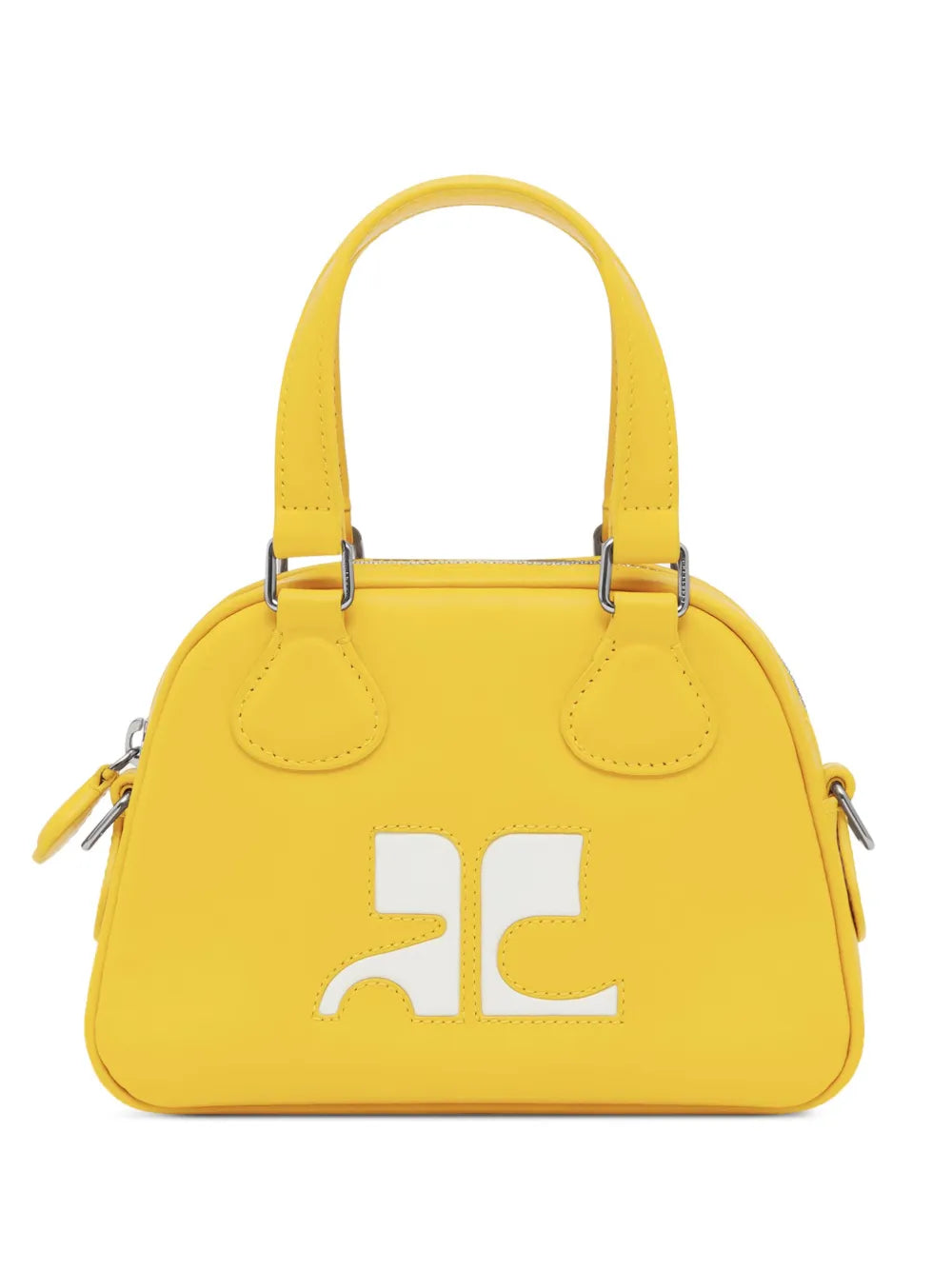 Courreges Bowling Leather Mini Bag