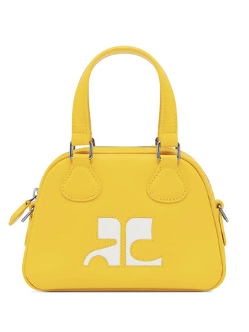 Courreges Bowling Leather Mini Bag