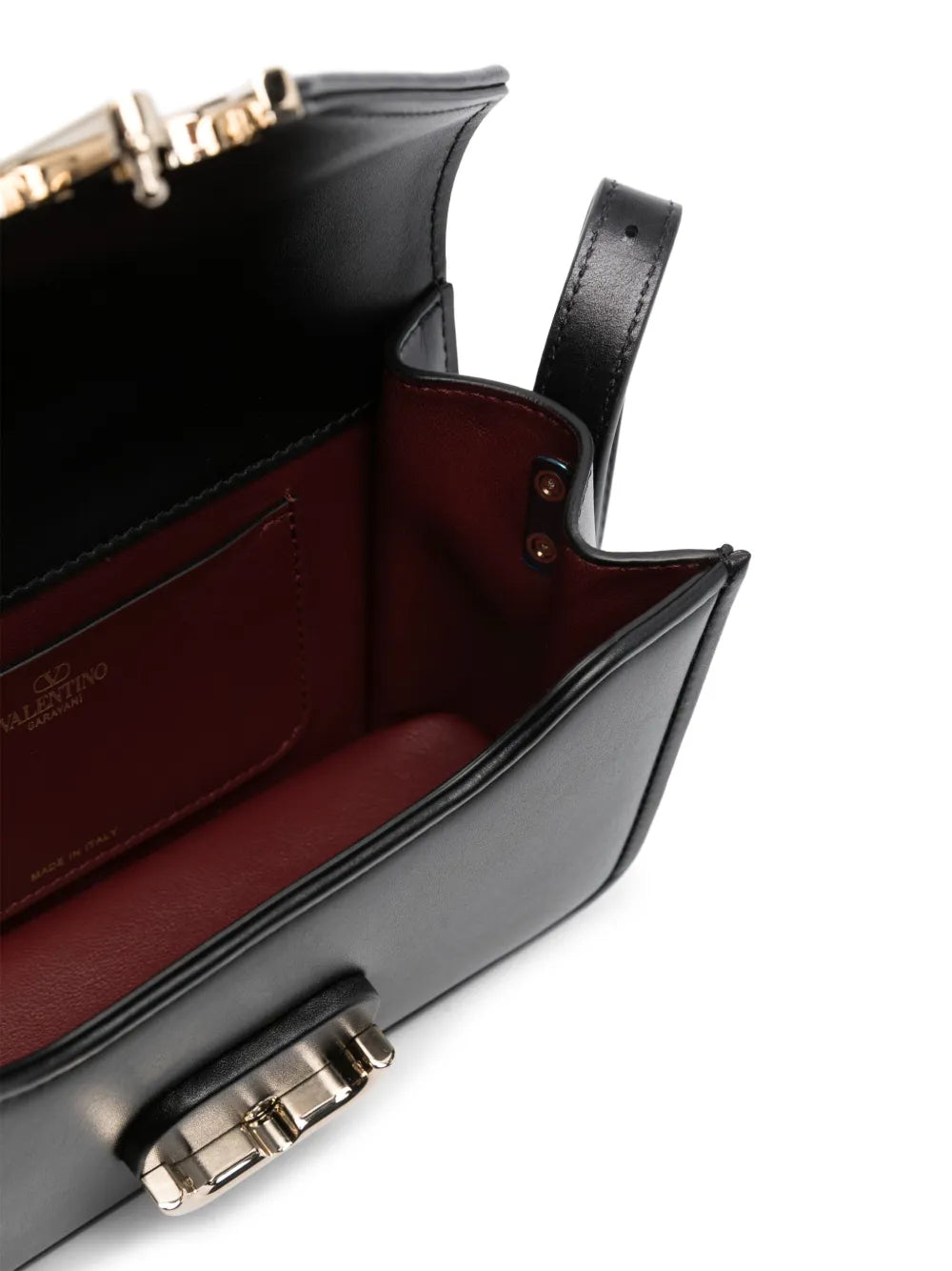 Valentino Garavani Small Letter Leather Shoulder Bag