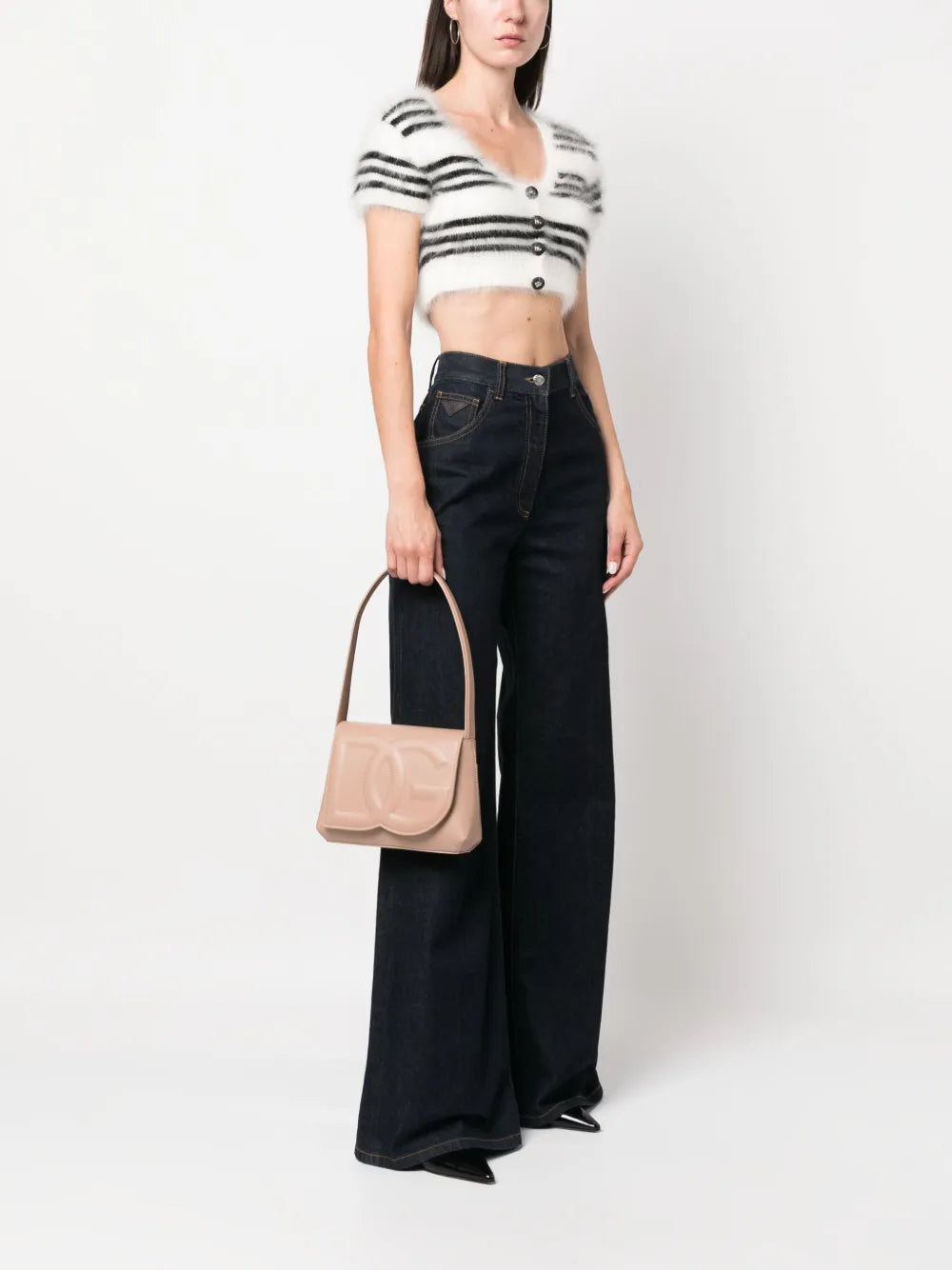 Dolce Gabbana Dg Logo Leather Shoulder Bag