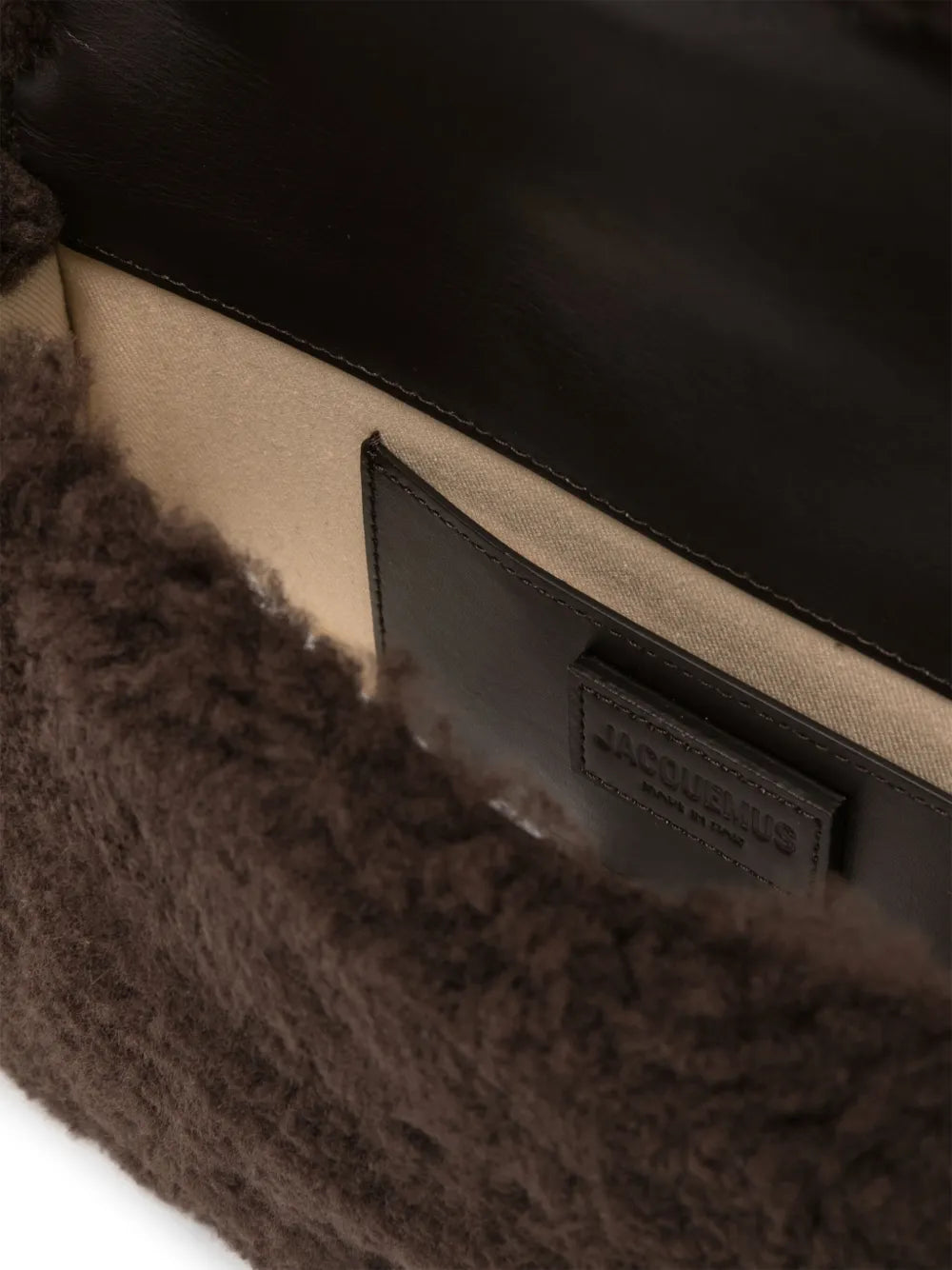 Jacquemus Le Bambidou Shearling Shoulder Bag