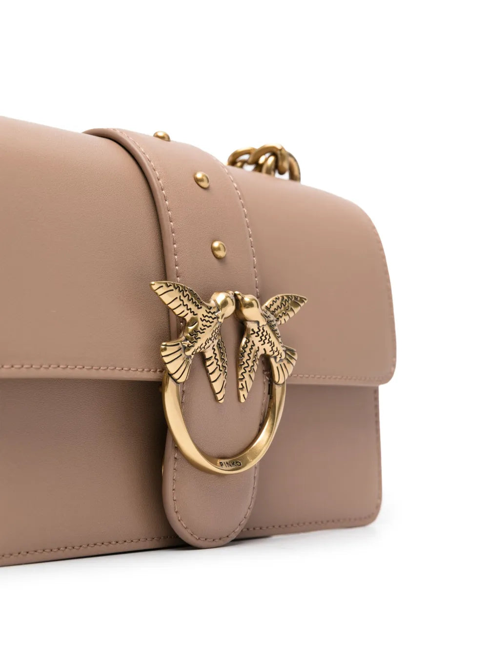 Pinko Mini I Love One Leather Bag