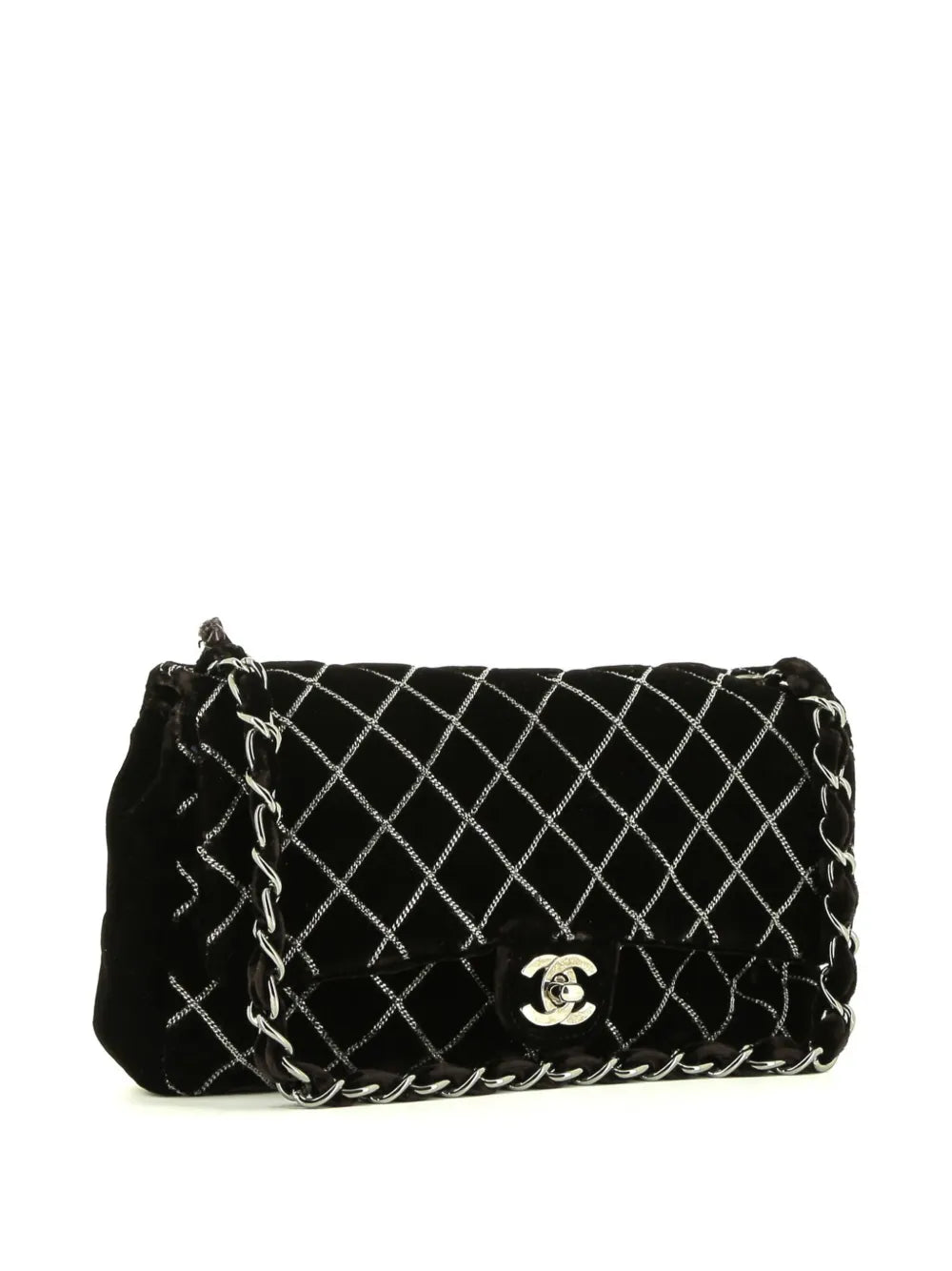 Chanel Pre Owned 2010S Timeless Velvet Shoulder Bag