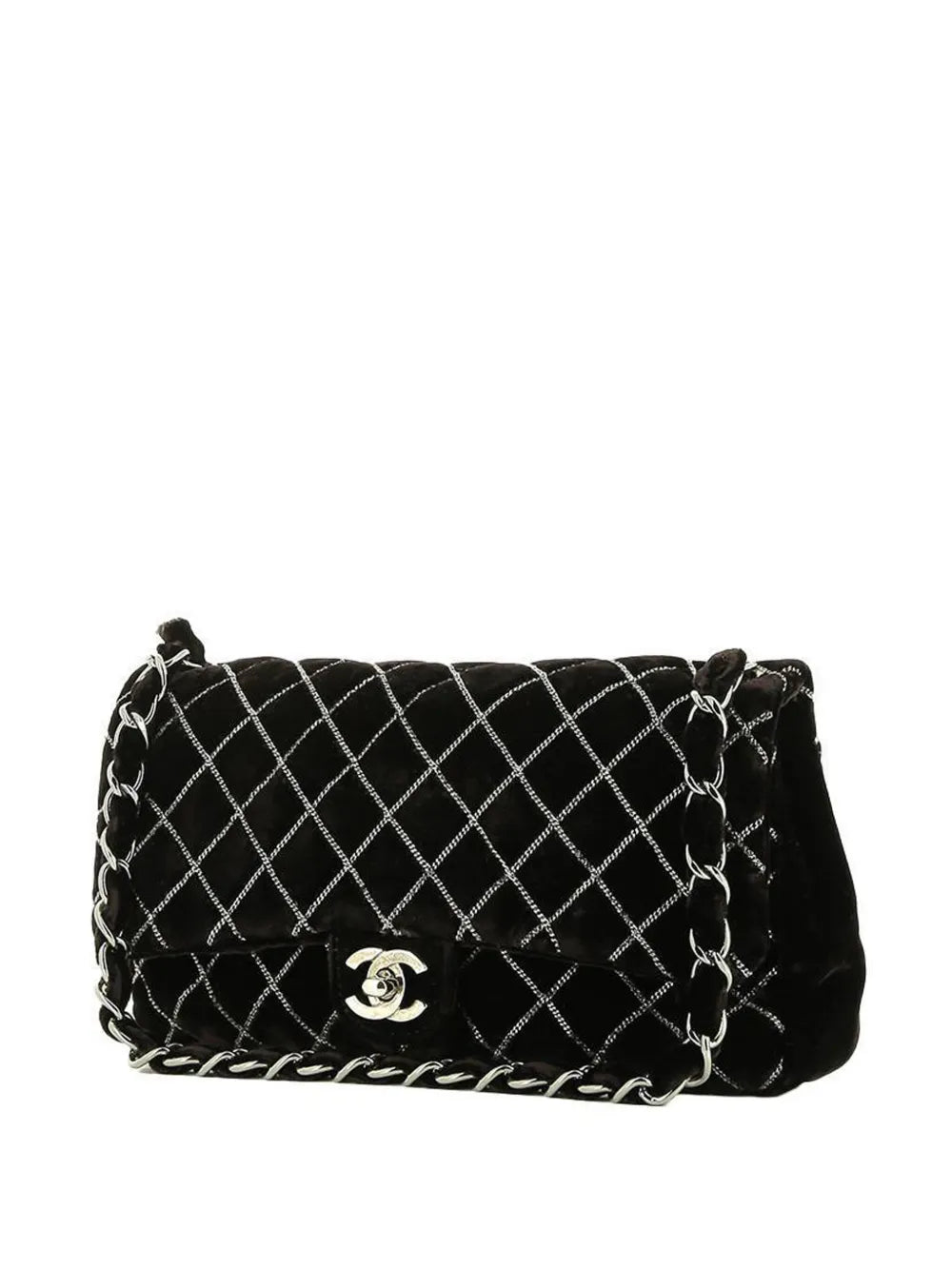 Chanel Pre Owned 2010S Timeless Velvet Shoulder Bag